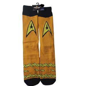 Star Trek Crew Socks NEW Size Mens 6-12 Novelty -1 Pair -Quirky -Logo -Trekkie